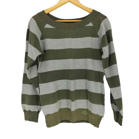 ヒステリックグラマー HYSTERIC GLAMOUR 00S 裾刺繍ボーダースウェット レディース FREE