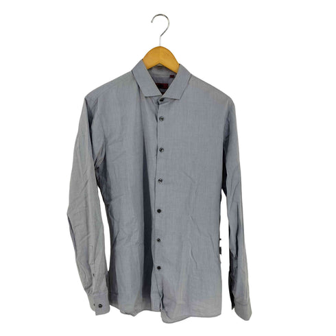 ヒューゴボス HUGO BOSS SLIM FIT ホリゾンタルカラー シャツ メンズ import:M