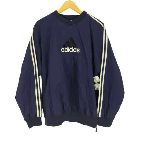 アディダス adidas 90S 万国旗タグ パフォーマンスロゴ刺繍サイドジップナイロンピステ メンズ JPN:M