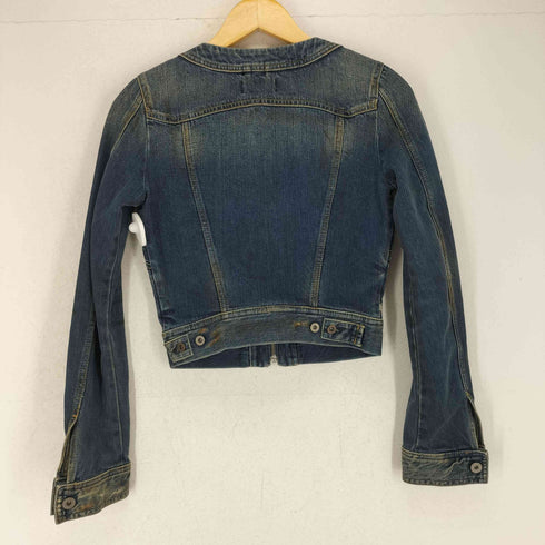 ディーゼル DIESEL 90S ダメージ加工デニムジップジャケット レディース XS