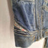 ディーゼル DIESEL 90S ダメージ加工デニムジップジャケット レディース XS
