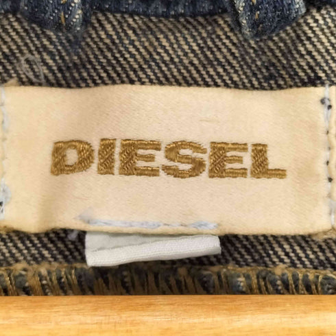 ディーゼル DIESEL 90S ダメージ加工デニムジップジャケット レディース XS