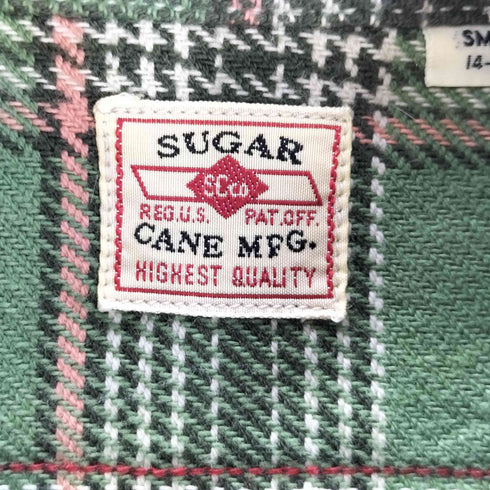 シュガーケーン SUGAR CANE チェック柄 ヘビーフランネルシャツ メンズ JPN:S
