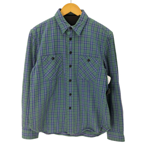 ダブルアールエルラルフローレン RRL RALPH LAUREN 00S 三つ星タグ復刻 L/S FLANNNEL SHIRT チェックヘビーネルシャツ メンズ 4