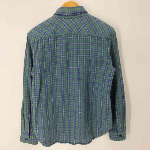 ダブルアールエルラルフローレン RRL RALPH LAUREN 00S 三つ星タグ復刻 L/S FLANNNEL SHIRT チェックヘビーネルシャツ メンズ 4