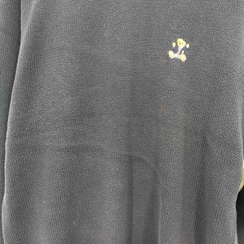 ポロバイラルフローレン Polo by RALPH LAUREN 90s ポロベア ワンポイント ラグランコットンニット メンズ import:M