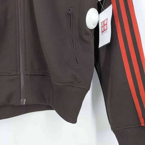 アディダス adidas 3ストライプ ロゴプリント フーデット トラックジャケット トラックジャージ メンズ import:M