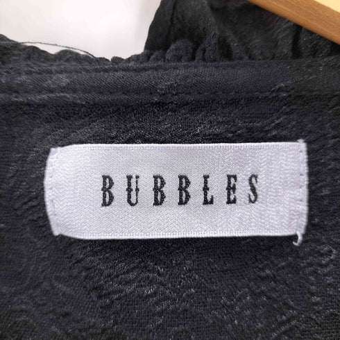 バブルス BUBBLES エンボスフラワークロップドブラウス エンボスフラワースカパン レディース FREE