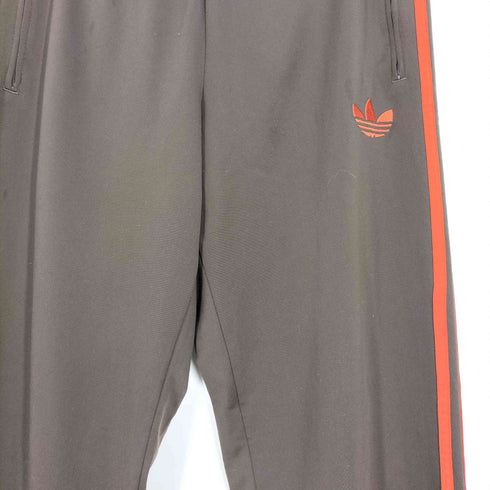 アディダス adidas 3ストライプ ロゴプリント サイドジップ トラックパンツ メンズ import:M