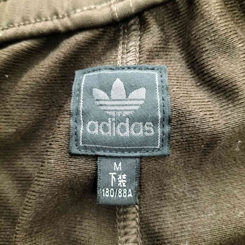 アディダス adidas 3ストライプ ロゴプリント サイドジップ トラックパンツ メンズ import:M