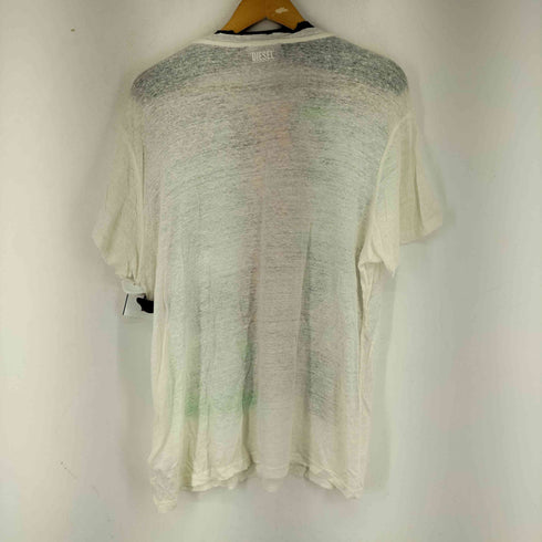 ディーゼル DIESEL T-DARIA-YB スカルリネン半袖Tシャツ レディース JPN:M