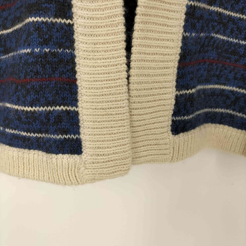 ステューシー Stussy 総柄 フーデッドニットポンチョ メンズ m