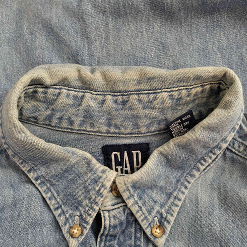 ギャップ Gap 90s-00s OLD GAP USA製 デニムシャツ メンズ JPN:XL