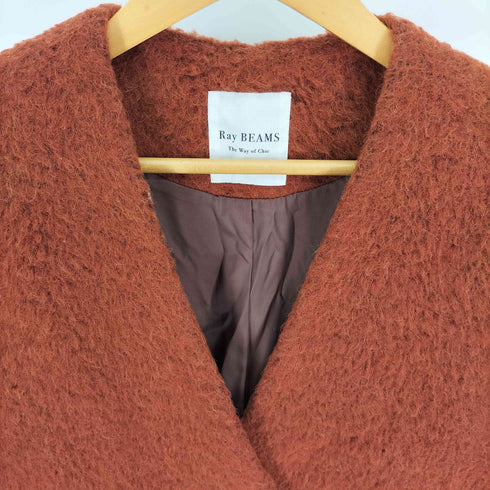 レイビームス Ray BEAMS 17AW シャギーVネックロングコート レディース FREE