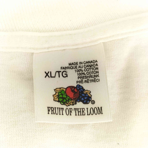 フルーツオブザルーム FRUIT OF THE LOOM 80s 88年© 裾袖シングル プリントクルーネックTシャツ メンズ JPN:XL