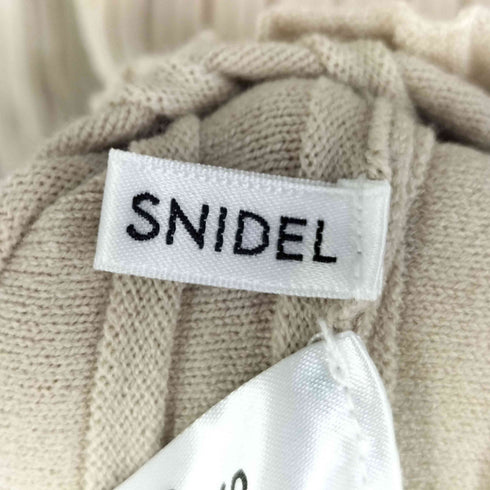 スナイデル snidel 22aw フリル衿付きニットプルオーバー レディース FREE