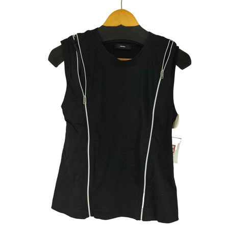 ディーゼル DIESEL T-GARTH レーヨンパイピングトップス レディース M