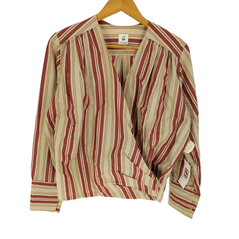 ロクビューティーアンドユースユナイテッドアローズ 6 BEAUTY & YOUTH UNITED ARROWS 18SS STRIPE CACHE COEUR SHIRTS レディース ONE SIZE