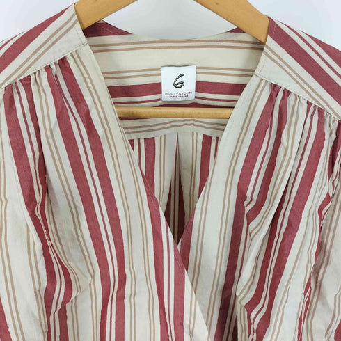 ロクビューティーアンドユースユナイテッドアローズ 6 BEAUTY & YOUTH UNITED ARROWS 18SS STRIPE CACHE COEUR SHIRTS レディース ONE SIZE