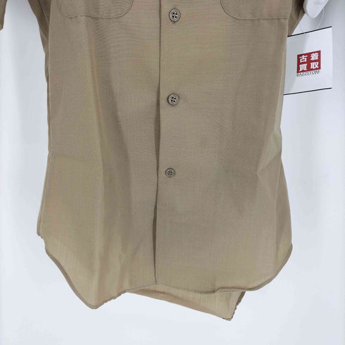 ユーエスマリン U.S.MARINE 80S USMC KHAKI SHADE 2122 SHIRT MARTIN MFG社製 カーキ ミリタリー S/S シャツ 88年製 メンズ 14 1/2