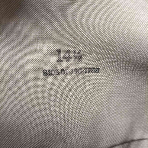 ユーエスマリン U.S.MARINE 80S USMC KHAKI SHADE 2122 SHIRT MARTIN MFG社製 カーキ ミリタリー S/S シャツ 88年製 メンズ 14 1/2