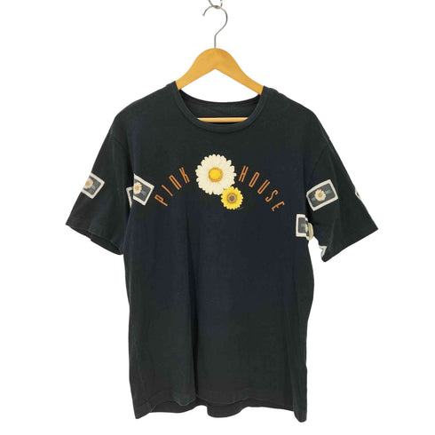 ピンクハウス PINK HOUSE フラワープリント クルーネックTシャツ メンズ