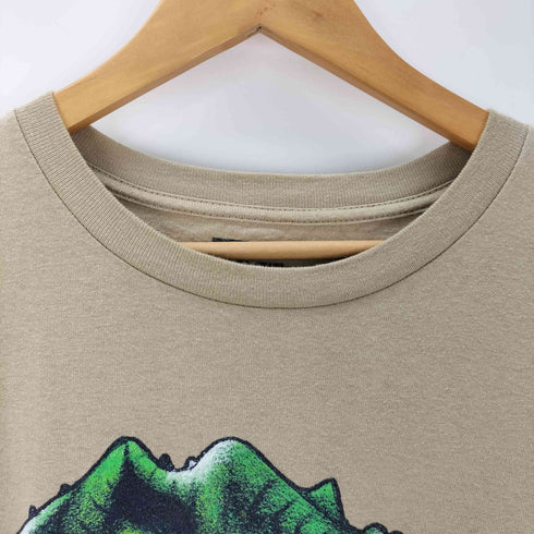 恐竜プリント クルーネックTシャツ メンズ XL