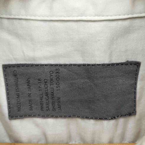 ノゾミイシグロ NOZOMI ISHIGURO 変形ロングシャツ メンズ