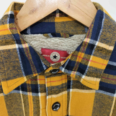 コンバース CONVERSE L/S ネルシャツ 裏ボア メンズ import:M