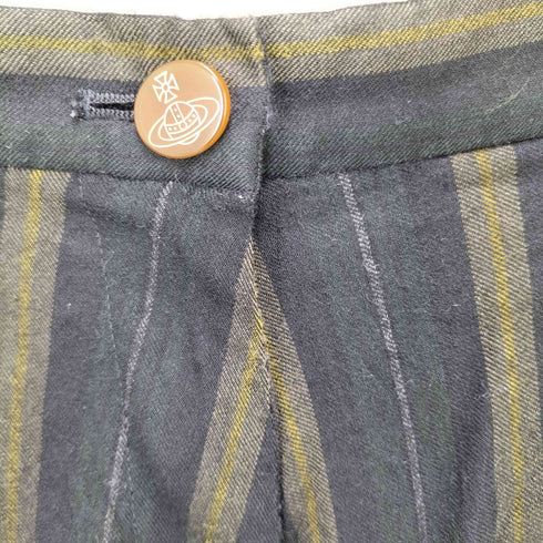 ヴィヴィアンウエストウッドレッドレーベル Vivienne Westwood RED LABEL マルチストライプ柄サルエルパンツ レディース 1