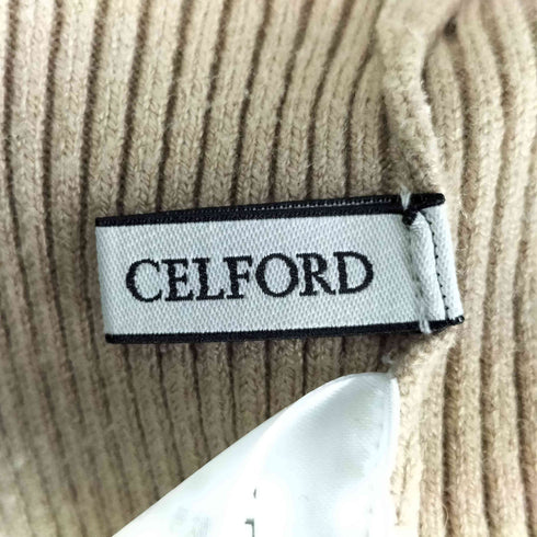 セルフォード CELFORD 22aw エンブロイダリーヨークニットワンピ レディース 36