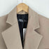 ザラ ZARA ダブルブレスト ベルテッド クロップドジャケット パワーショルダー レディース import:S