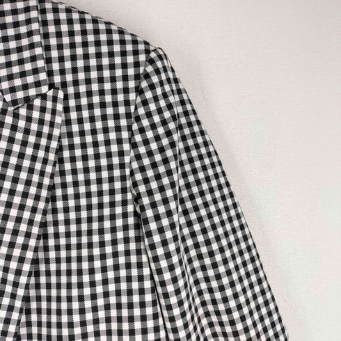 ザラ ZARA ダブルブレスト ギンガムチェック オーバーサイズ ジャケット レディース import:S