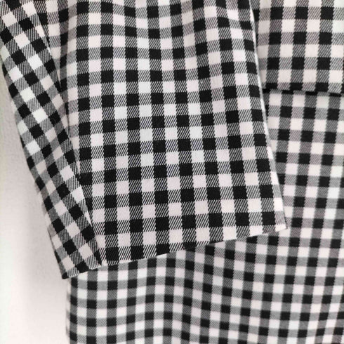 ザラ ZARA ダブルブレスト ギンガムチェック オーバーサイズ ジャケット レディース import:S
