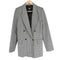ザラ ZARA パワーショルダー ガンクラブチェックテーラードジャケット レディース import:S