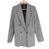 ザラ ZARA パワーショルダー ガンクラブチェックテーラードジャケット レディース import:S