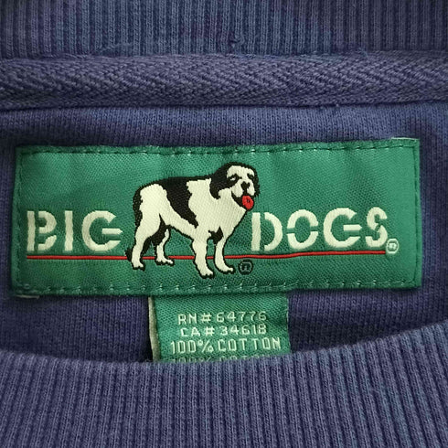 ビッグドックス BIG DOGS ロゴ刺繍 クルーネックスウェット メンズ 3X
