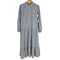ジャスグリッティー JUSGLITTY 21aw ノーカラーストライプシャツワンピース レディース 2