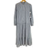 ジャスグリッティー JUSGLITTY 21aw ノーカラーストライプシャツワンピース レディース 2