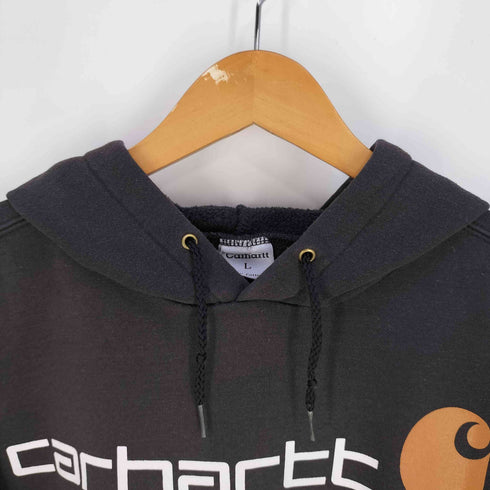 カーハート Carhartt メキシコ製 ロゴプリント コットンポリ プルオーバーパーカー メンズ import:L