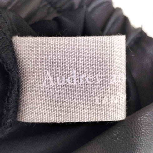 オードリーアンドジョンワッド Audrey and John Wad フェイクレザータック&フレアロングスカート レディース JPN:S