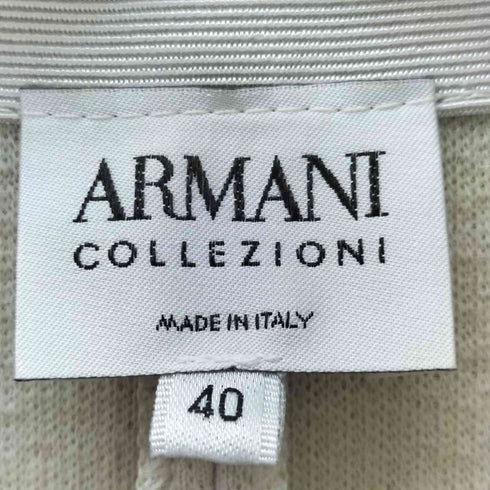 アルマーニコレツィオーニ ARMANI COLLEZIONI フロント プリーツテーラードジャケット レディース 40