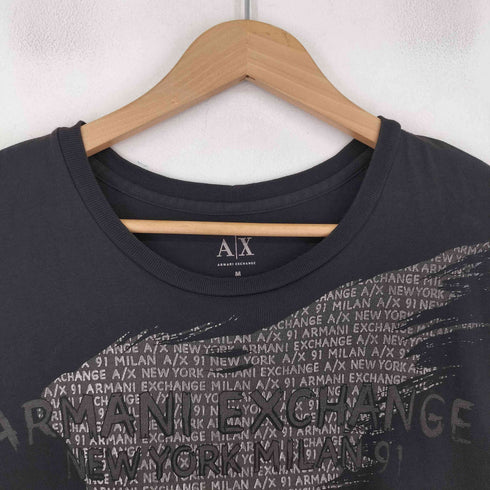アルマーニエクスチェンジ ARMANI EXCHANGE リフレクタープリント プリントクルーネックTシャツ メンズ JPN:M M
