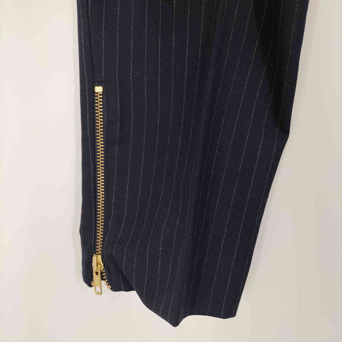 ドゥーズィエムクラス DEUXIEME CLASSE EVERYDAYILIKE 裾ジップウールストライプパンツ レディース JPN:36