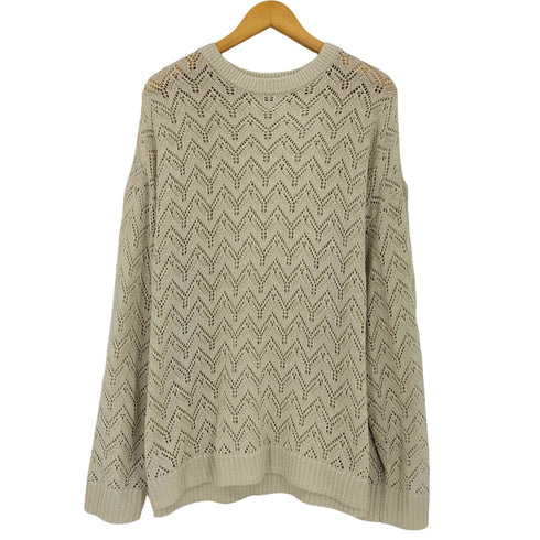 リメール remer loose openwork over knit / ルーズ透かし編みオーバーニット メンズ JPN:M