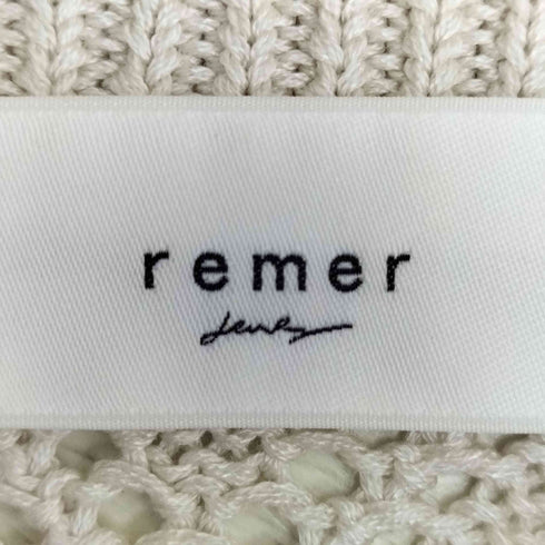 リメール remer loose openwork over knit / ルーズ透かし編みオーバーニット メンズ JPN:M