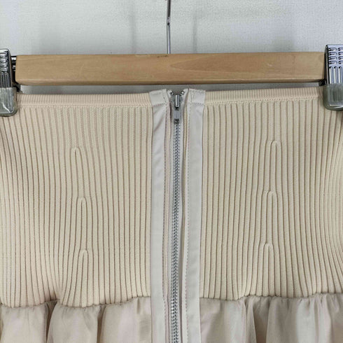 スナイデル snidel 22aw Sustainableウエストニットチュールスカート レディース 0