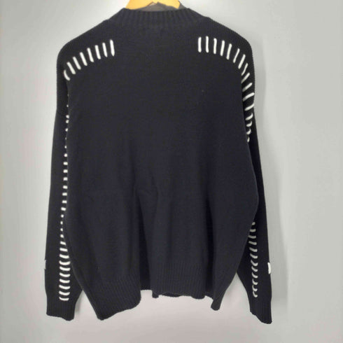 UN MORCEAU ステッチデザインクルーネックニット メンズ JPN:M