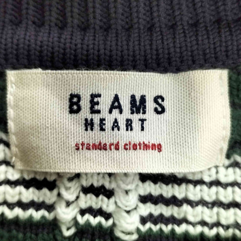 ビームスハート BEAMS HEART フクレ チェック ニット レディース
