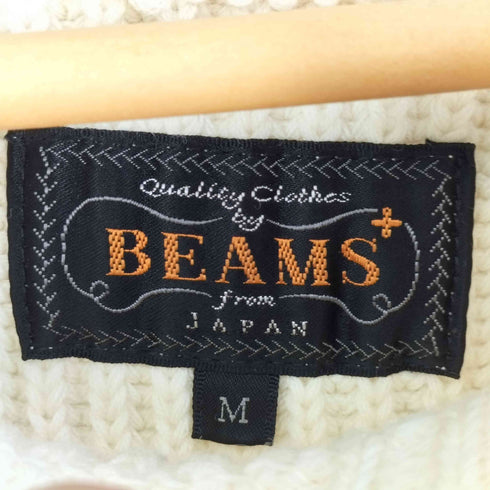 ビームスプラス BEAMS+ リブ ボートネックニット エルボーパッチ メンズ JPN:M